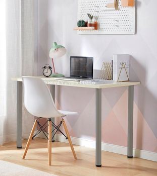 Simple Office Furniture Study Table - White