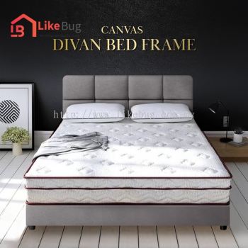 YOSIE Divan Canvas Fabric Bed Frame