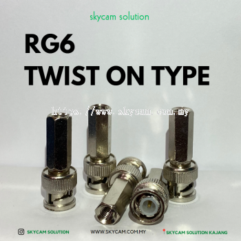 BNC RG6 TWIST ON TYPE