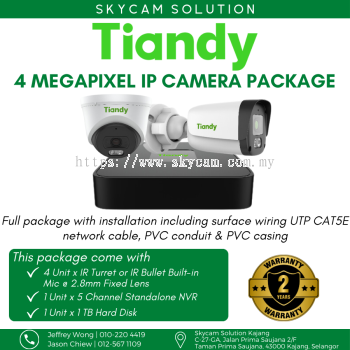 Package A - 4 Megapixel 5 Channel 4 Camera