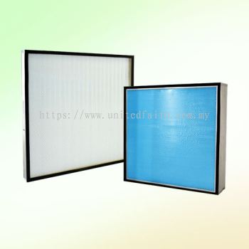 Mini Pleat Hepa Filter  -Glass fiber media with Efficiency in H13 to U15