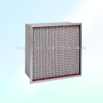 Hi Temperature Medium Filter  -Media filter made from Glass Fiber, Aluminium Separator Type with Hi temp sealant & gasket