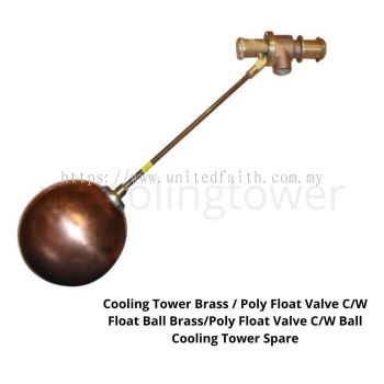 Brass / Poly Type Float Valve C/W Float Ball Cooling Tower 