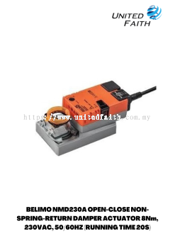 BELIMO NMD230A OPEN-CLOSE NON-SPRING-RETURN DAMPER ACTUATOR 8Nm, 230VAC, 50/60HZ (RUNNING TIME 20S)