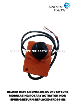 BELIMO TR24-SR (2NM, AC/DC 24V 50/60HZ) MODULATING ROTARY ACTUATOR (NON-SPRING RETURN)(REPLACED:TRD2