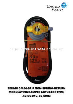 BELIMO CM24-SR-R NON-SPRING-RETURN MODULATING DAMPER ACTUATOR 2NM, AC/DC 24V, 50/60HZ