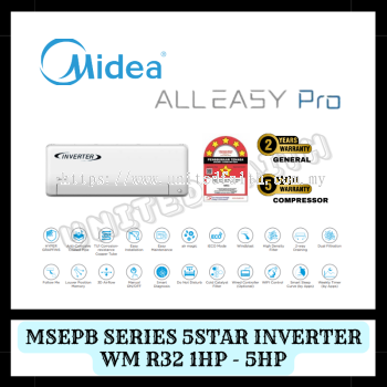 Midea Wall Mounted Inverter 5star MSEPB-CRN8