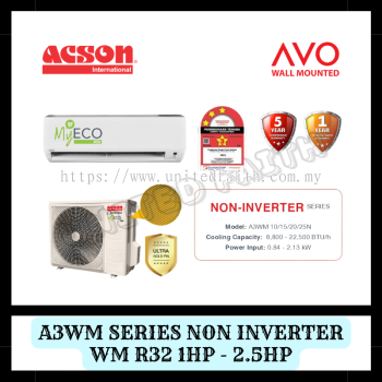 Acson Wall Mounted Non Inverter 1hp-2.5hp