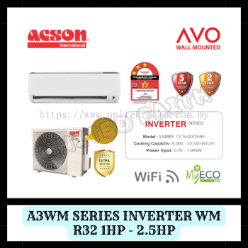 Acson Wall Mounted Inverter 1hp-2.5hp