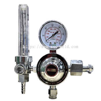 Ace Weld CO2 Heater Regulator C/W Flowmeter at 220V