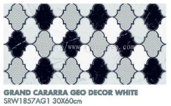 Grand Cararra Geo Decor White SRW1857AG1
