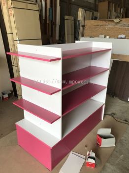 Wooden product shelving