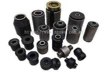 Rubber and rubber to metal bonded bushes, mounting and air ducting for light, medium and heavy duty trucks