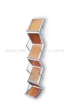 Wood Plate Brochure Stand (SBW)