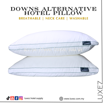 Luxez Downs Alternative Pillow (Neck Care Plush Support) (Bantal Hotel) - 2022 Model