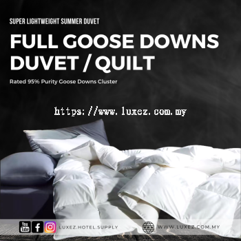 Luxez Full Goose Downs Duvet Quilt (For Summer) The Cloud Sleeping - Luxez Sdn Bhd
