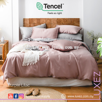 Luxez 100% Tencel Full Bed Set - Purple Lilac