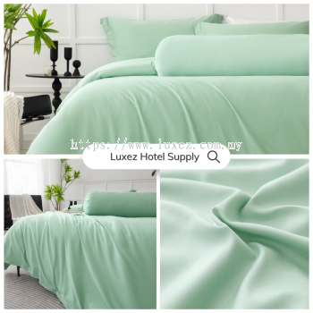 Luxez Luxury Egyptian Cotton Full Bed Set - Butter Green