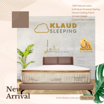 Klaud Natural Latex Pocketed Spring Hybrid Mattress - Luxez Sdn Bhd