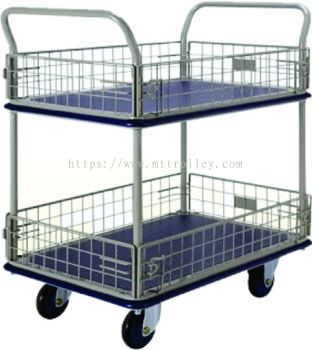 300kg Double Layer With Mesh Trolley