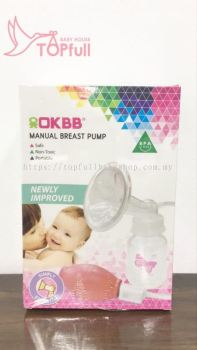 OKBB Manual Breast Pump BPA free with Feeding Bottle 4oz-PU-101