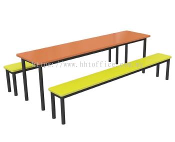 D4 - 8 Seater Bench Food Court-Set 