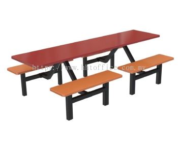 D3 - 8 Seater Bench Food Court-Set 