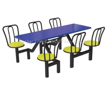 C4 - 6 Seater Stool Food Court-Set