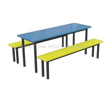 D1 - 6 Seater Bench Food Court-Set 