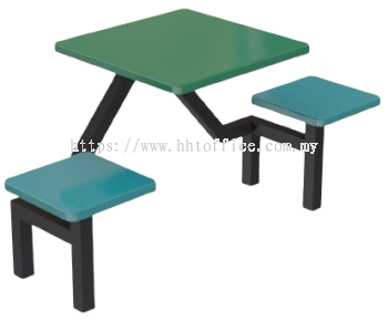 A3 - 2 Seater Fibre Glass Canteen Table Set