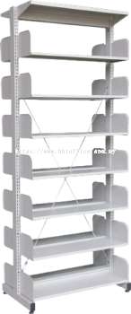 S327W - 7 Level Double Sided Library Rack