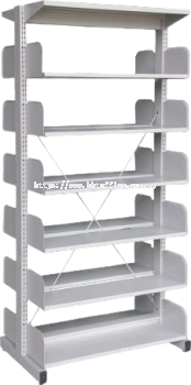 S326W - 6 Level Double Sided Library Rack