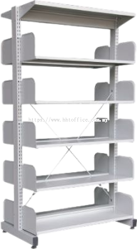 S325W - 5 Level Double Sided Library Rack