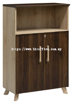 PX7-OW1275-Medium Height Cabinet with + Open Shelf 