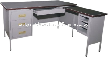 S101/LT- L-Shape Pedestal Desk 