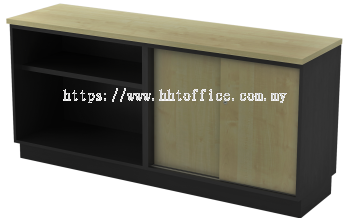 T-YOS 7160/80-Open Shelf + Sliding Door Low Cabinet 