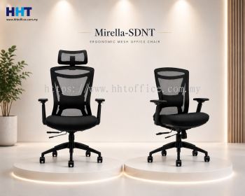 Mirella-SDNT Executive Ergonomic Mesh Office Chair with Adjustable Headrest
