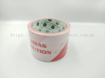 3" x 50M SC WARNING TAPE (RED/WHITE)