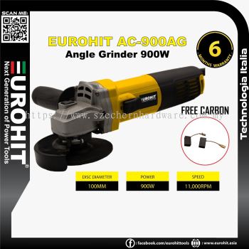 EUROHIT AC-900AG 4" (100mm) ANGLE GRINDER  (900W)