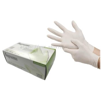 SUPREME Superior Latex Exam Gloves Powder L (OHGLVSP6700001)