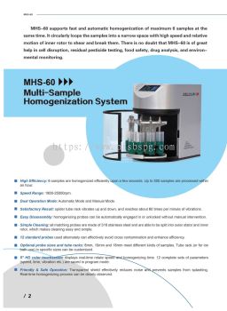 Multi-Sample Homogenization System MHS-60 