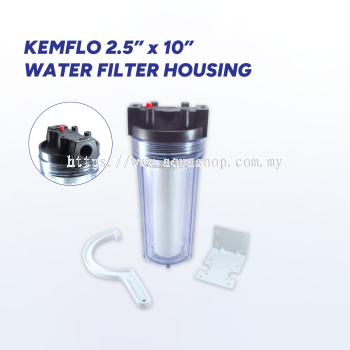 2.5" x 10" KEMFLO Water Filter Housing