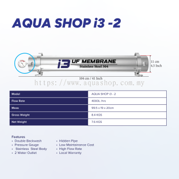 Aqua Shop I3-2 UF Membrane