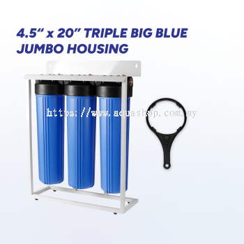 4.5" x 20" Triple Big Blue Jumbo Housing