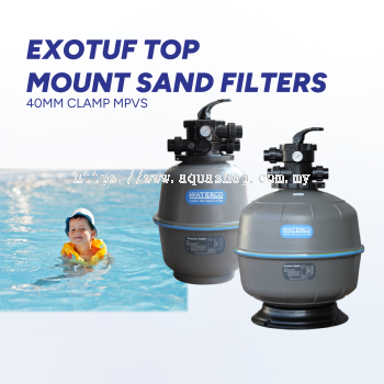 Swimming Pool Sand Filter - WATERCO E400 16" (2.5 Bar) C/W 40mm MultiportValve