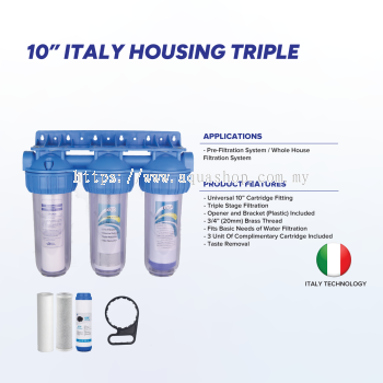 10" Italy Housing Filter Triple