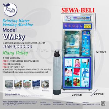 VM4y RENTAL TO OWN AQUA SHOP WATER VENDING MACHINE