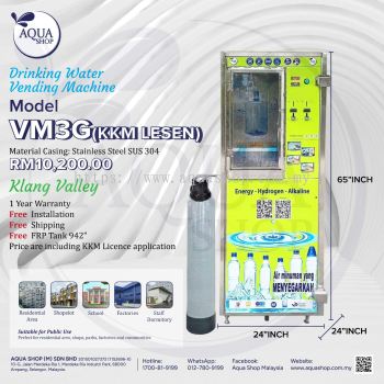 VM3G + APPLY KKM LESEN AQUA SHOP WATER VENDING MACHINE