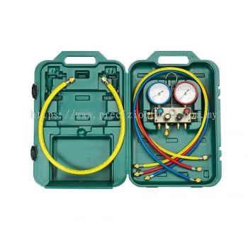 M4-3-DELUXE-DS-R410A REFCO 4-way Manifold Set (R410A)