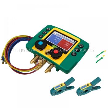 REFCO REFMATE 2 Digital Manifold with Charging Hose + Wireless Temperature Clamp